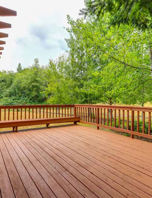 Wooden deck